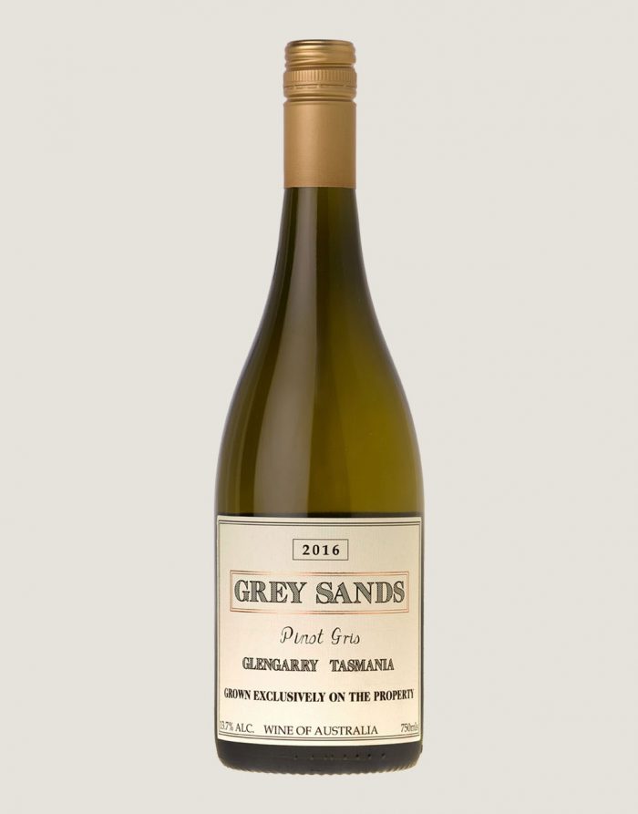 Bottle shot of Grey Sands 2016 Pinot Gris