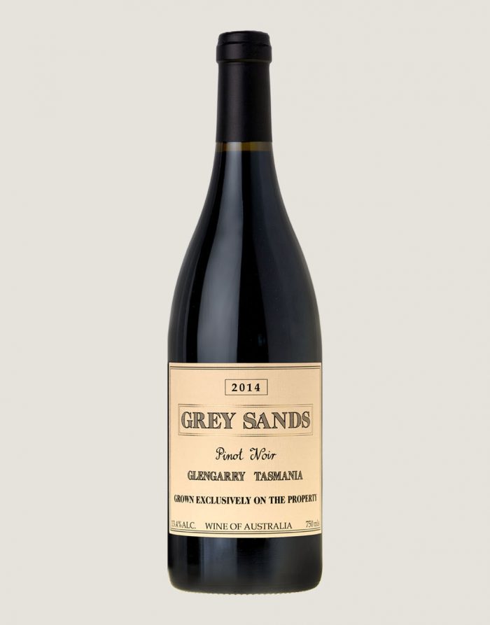 Bottle shot of 2014 Grey Sands Pinot Noir